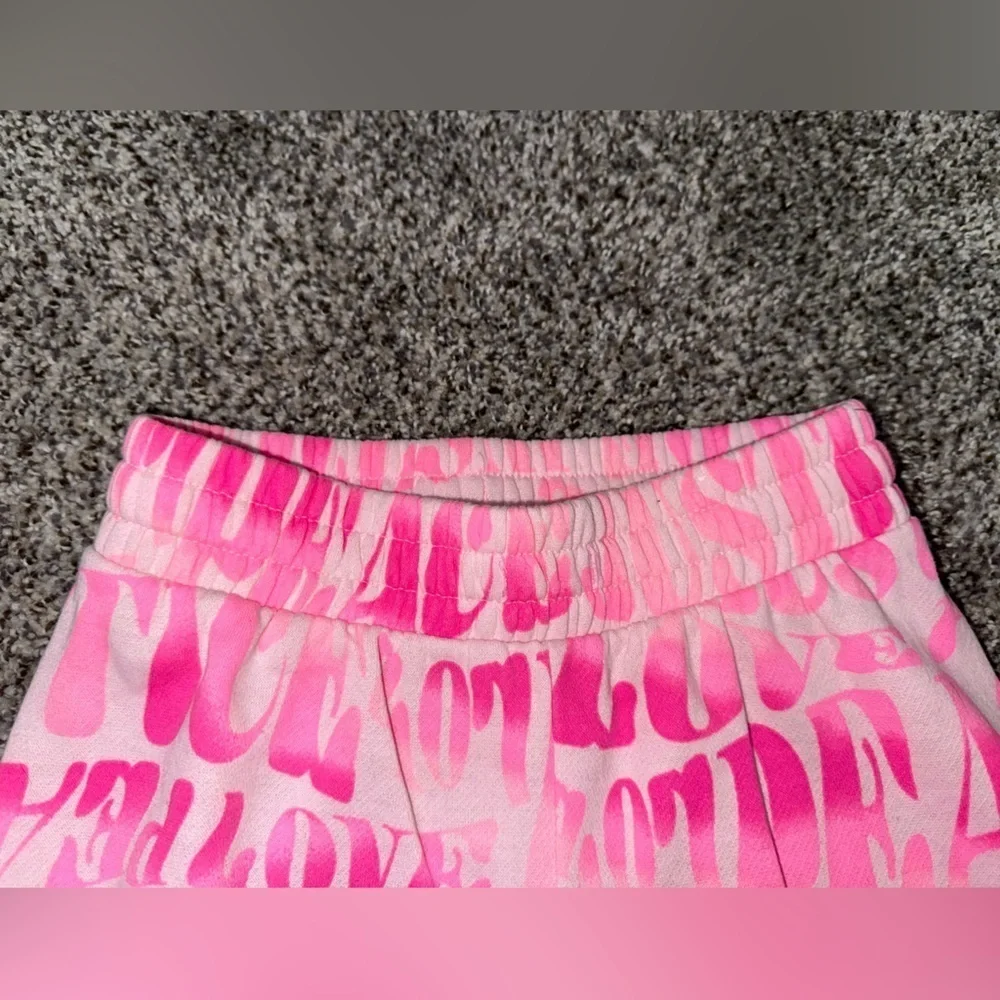 Justice pink sweat pants